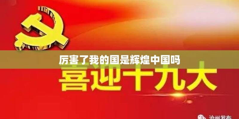 厉害了我的国是辉煌中国吗