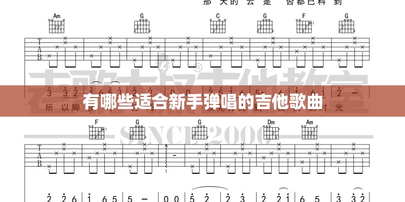 有哪些适合新手弹唱的吉他歌曲